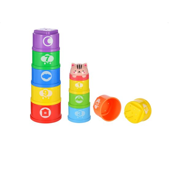 Развивающие игрушки  ToyWay Пирамидка-формочки Добрый кот