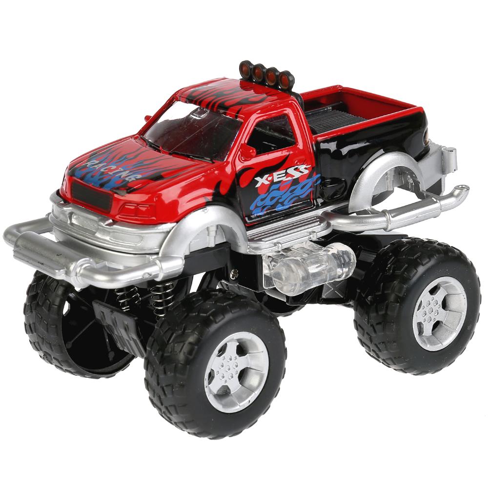   ToyWay Металлический инерционный джип, 11 см, свет, звук
