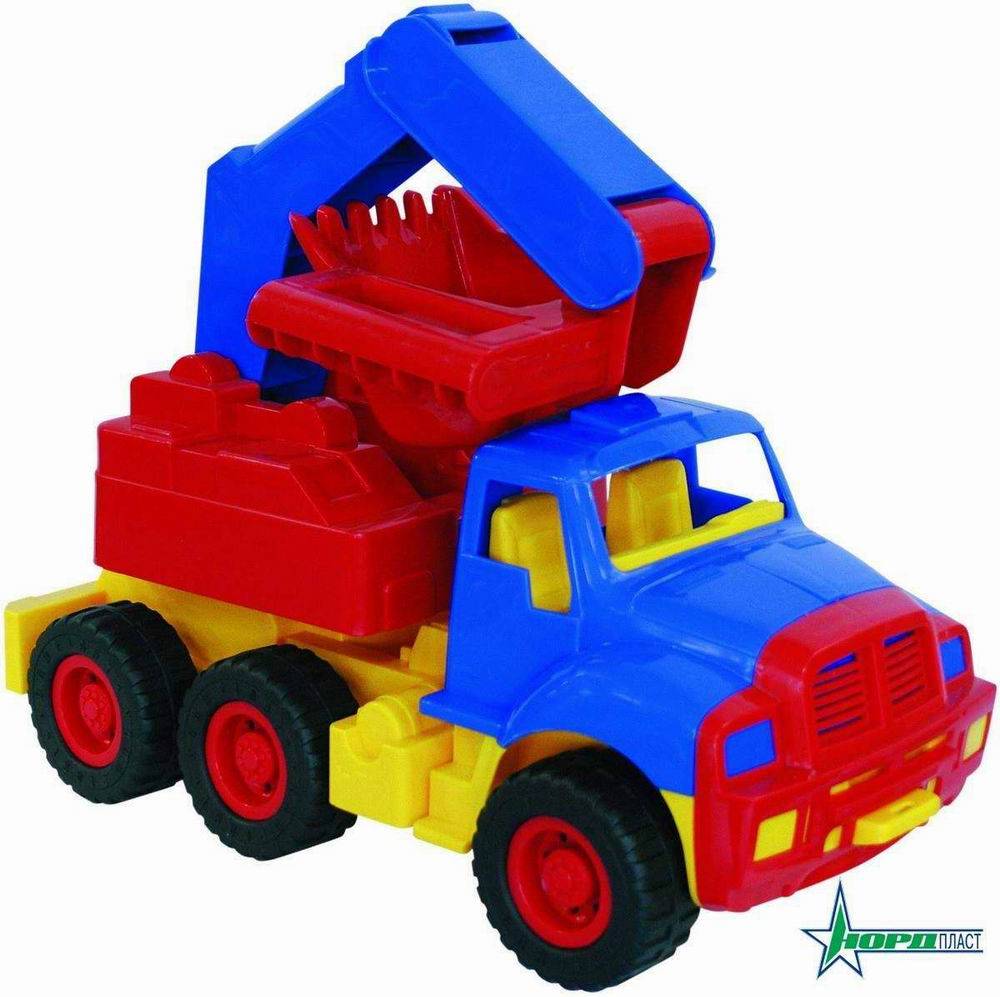   ToyWay Экскаватор Мишка, размер 36 х 22 х 44,5 см.