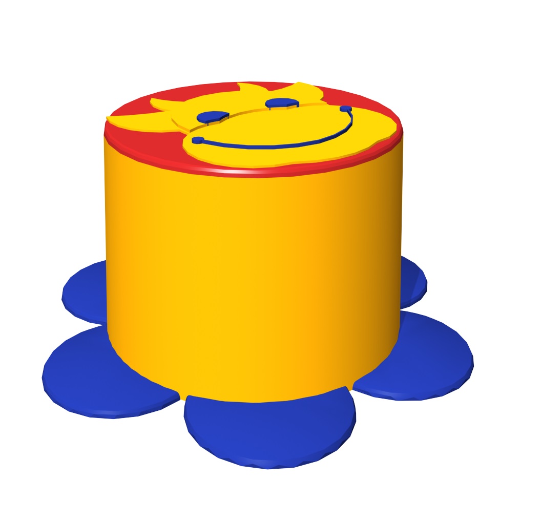 Мягкие игровые комплексы  ToyWay Пуфик для детской комнаты – Коровка