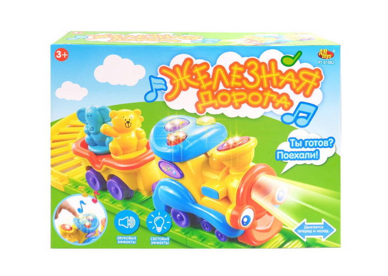   ToyWay Железная дорога для малышей, с музыкой и светом