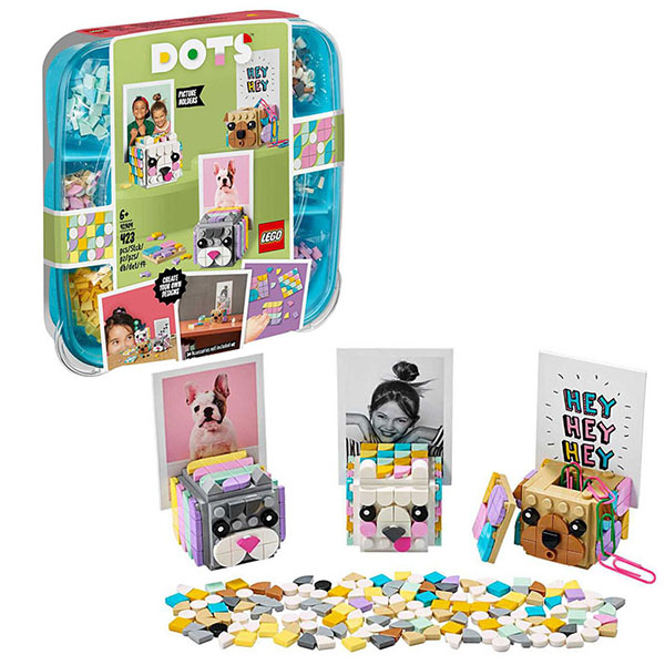Создаем часы и фоторамки  ToyWay Конструктор из серии Lego Dots - Подставки для фото Животные