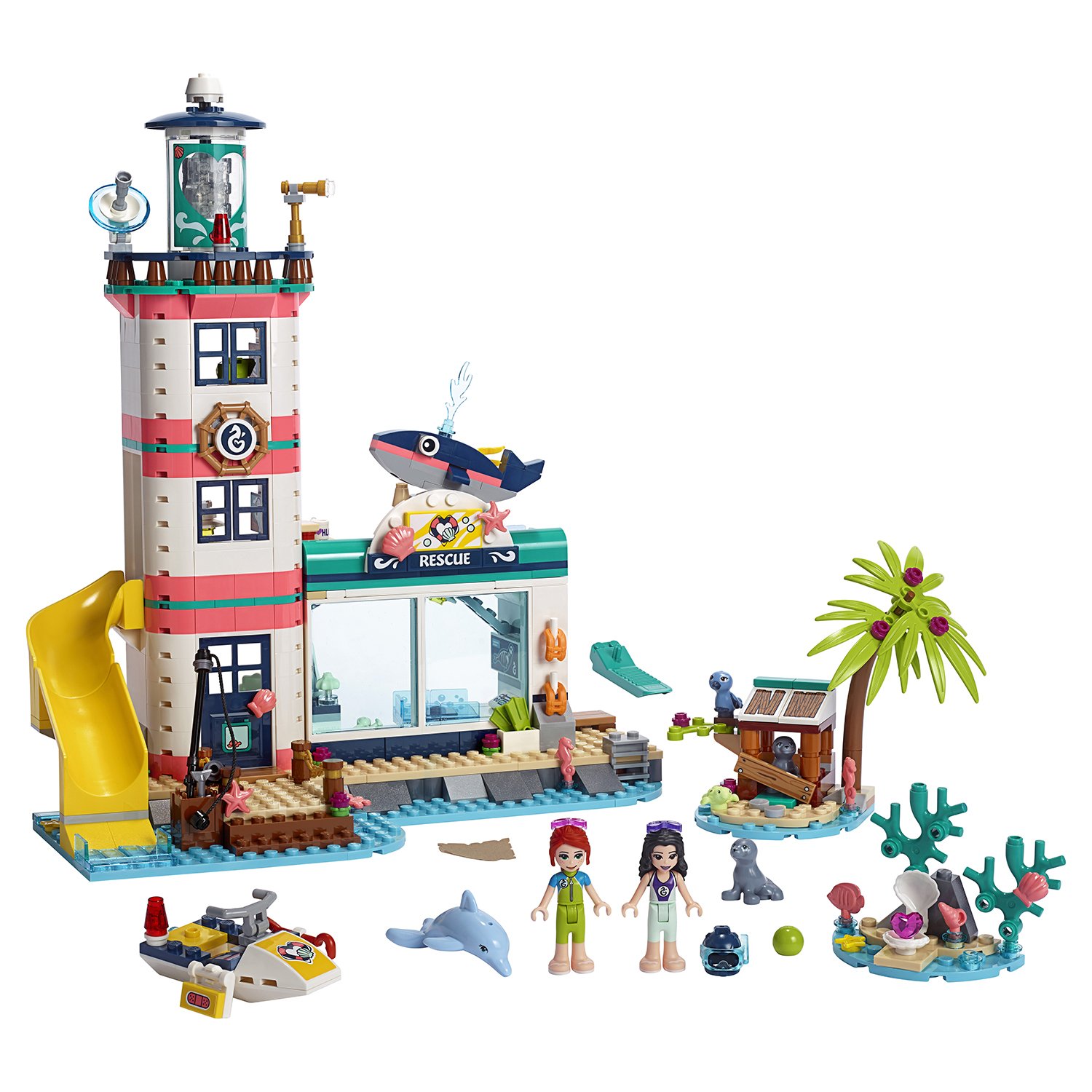 Lego Friends (Друзья)  ToyWay Конструктор Lego Friends - Спасательный центр на маяке