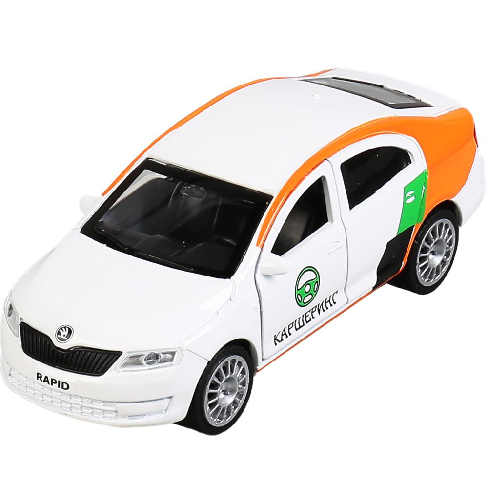   ToyWay Машина Skoda Rapid – Каршеринг, 12 см, открываются двери, багажник инерционный механизм