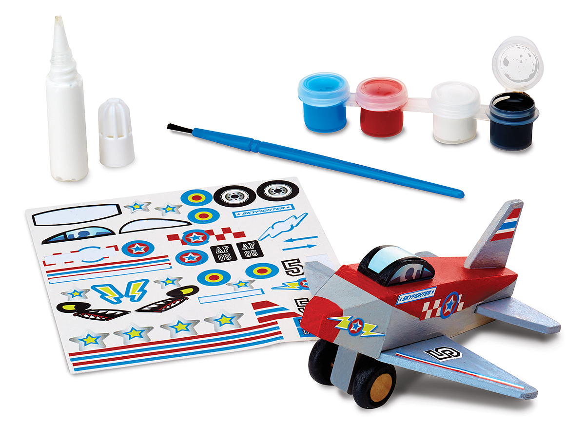 Декорируем вещи  ToyWay Набор для украшения самолета из серии Деревянный мир