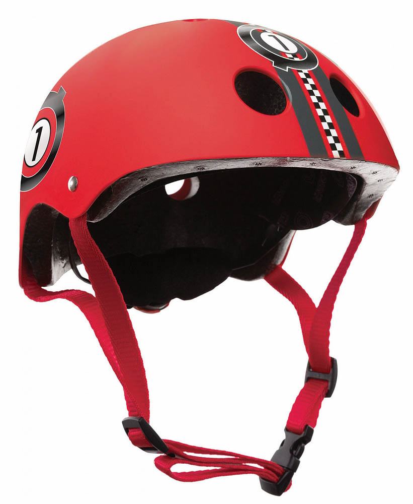 Шлем - Globber Printed Junior, XXS/XS, 48-51 см, красный