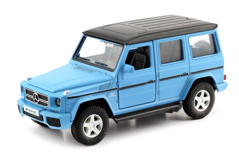 Металлическая машина – Mercedes-Benz G63, 1:35, матовый голубой