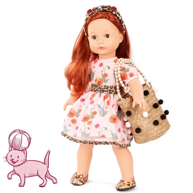 Куклы Gotz (Гетц)  ToyWay Кукла Джулия, рыжая с сумкой из серии Котики, 46 см