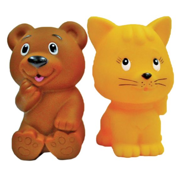 Резиновые игрушки Игрушки для ванной – Кот, мишка