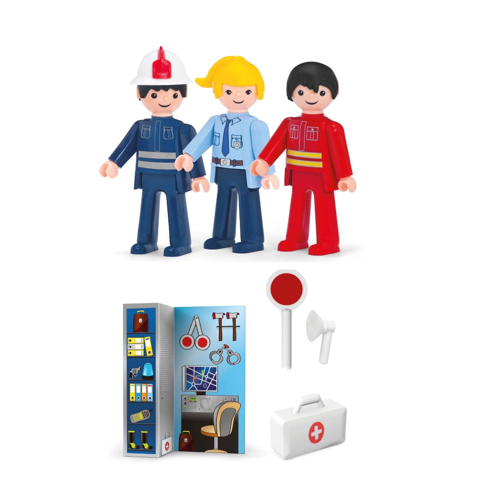 Самолеты  ToyWay Игровой набор - Служба спасения, 3 фигурки 8 см. и аксессуары