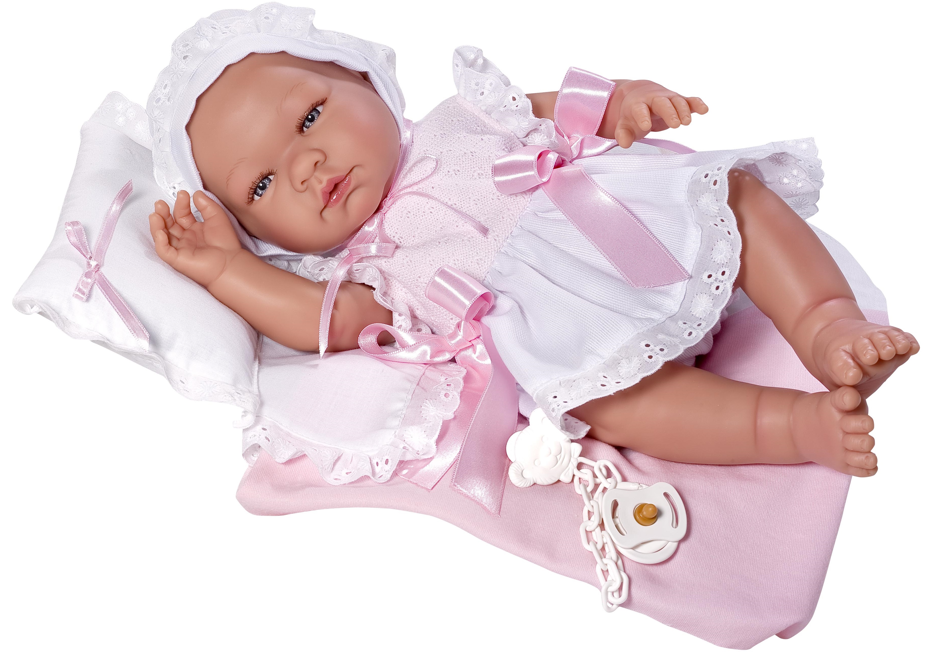 Куклы ASI (Испания)  ToyWay Кукла Мария с соской, подушкой и одеялом, 45 см.