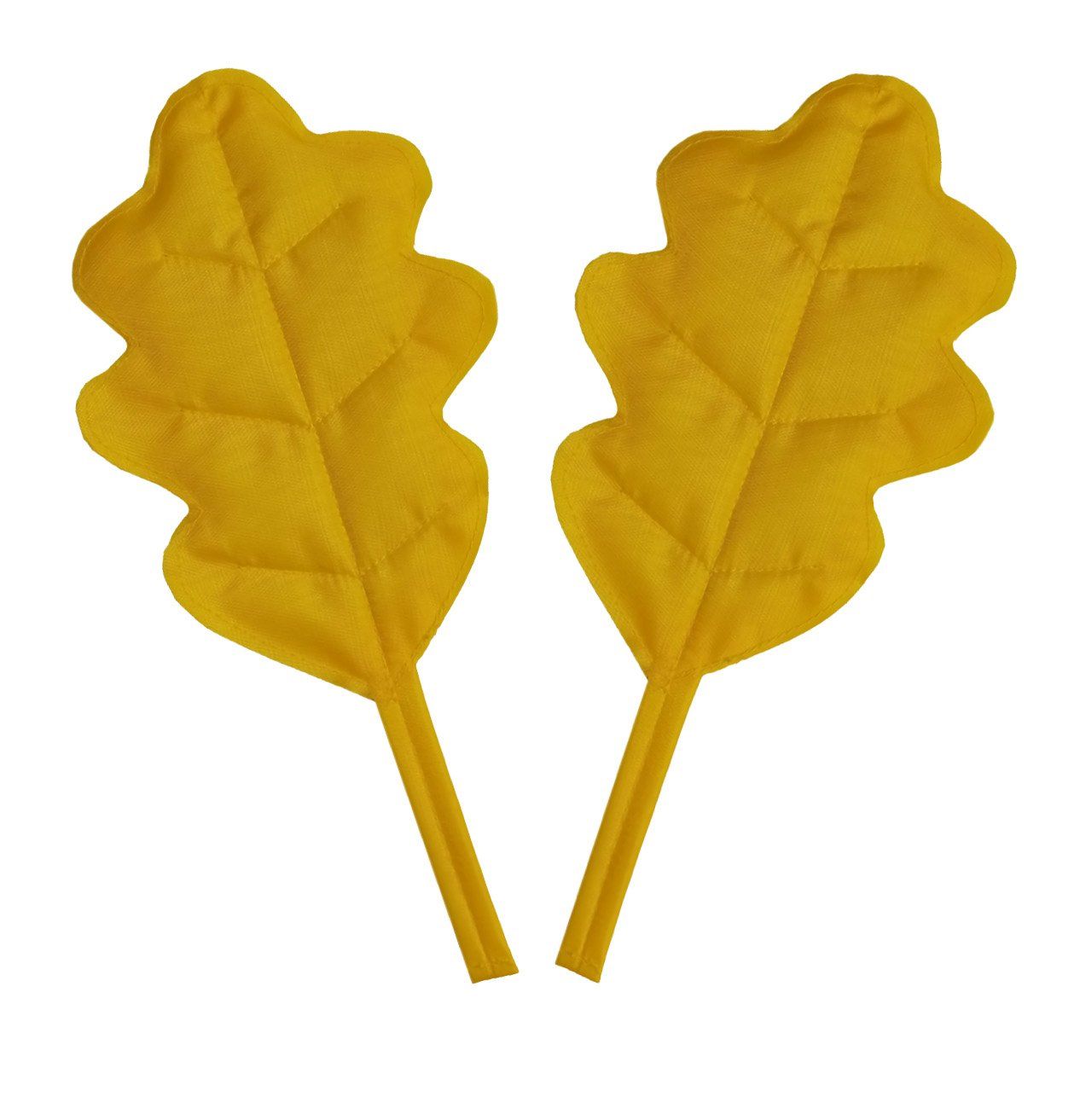 Дубовый лист (мягконабивной): 2 штуки, цвет желтый