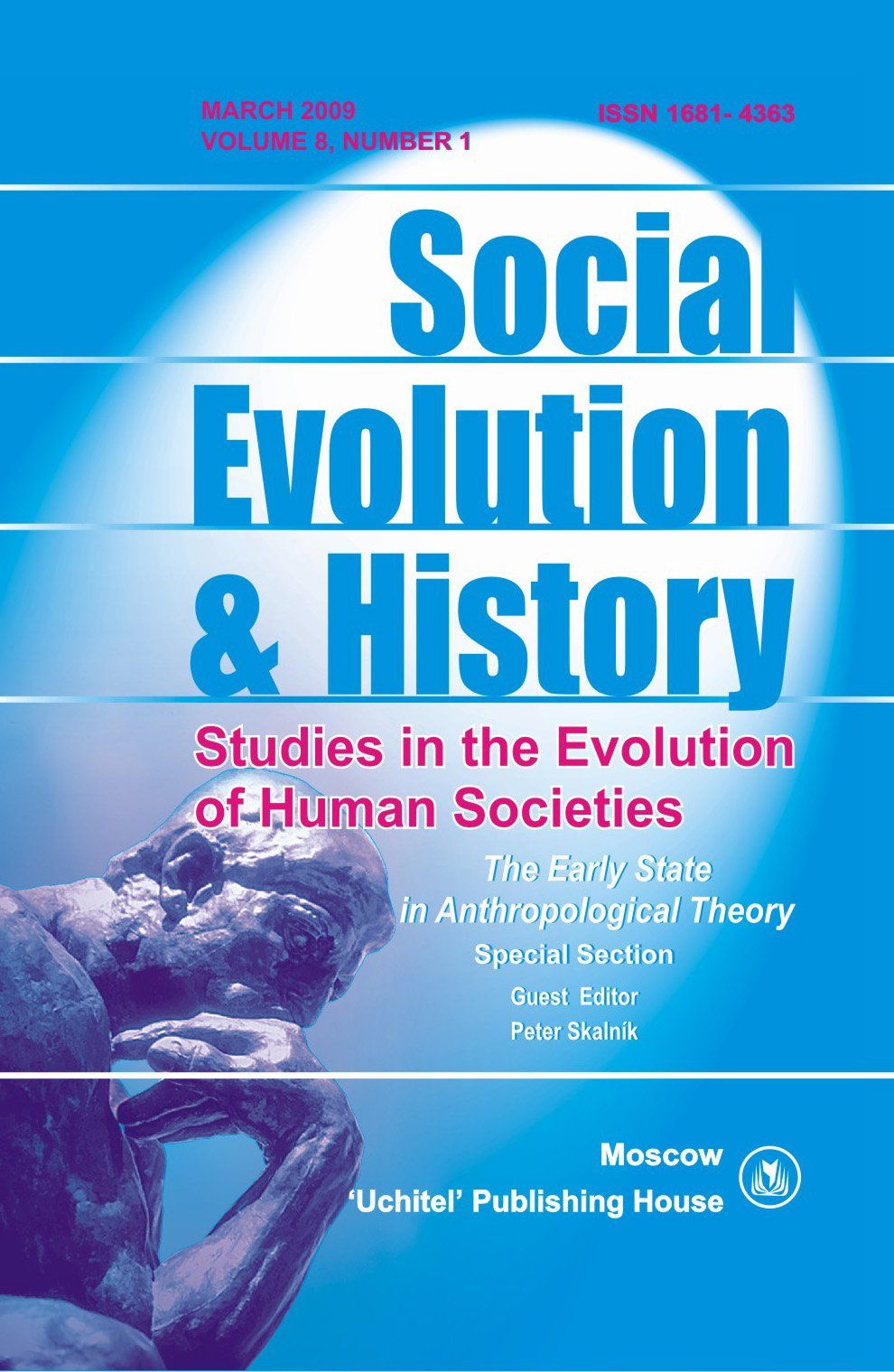 Social Evolution & History. Volume 8, Number 1. Международный журнал