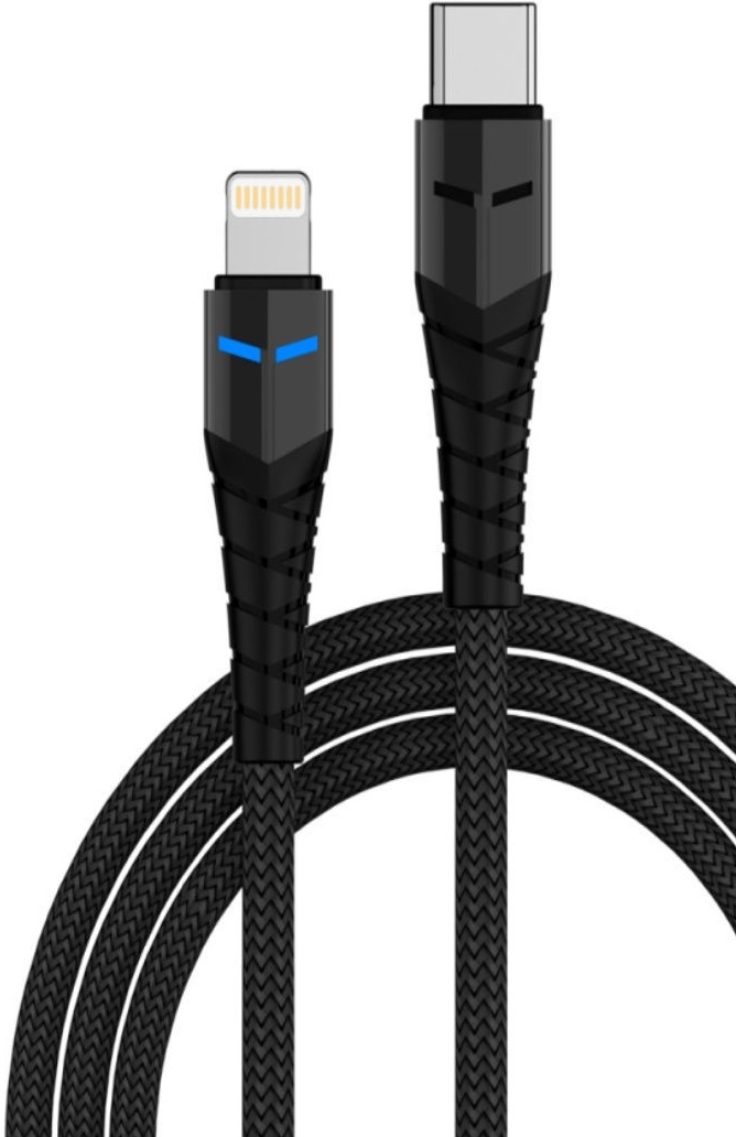 Кабель USB Type-C - 8pin для Apple, 18W (black)