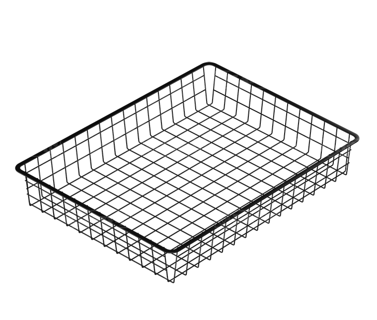 Гардеробная система Проволочная корзина, цвет черный 555х410х85