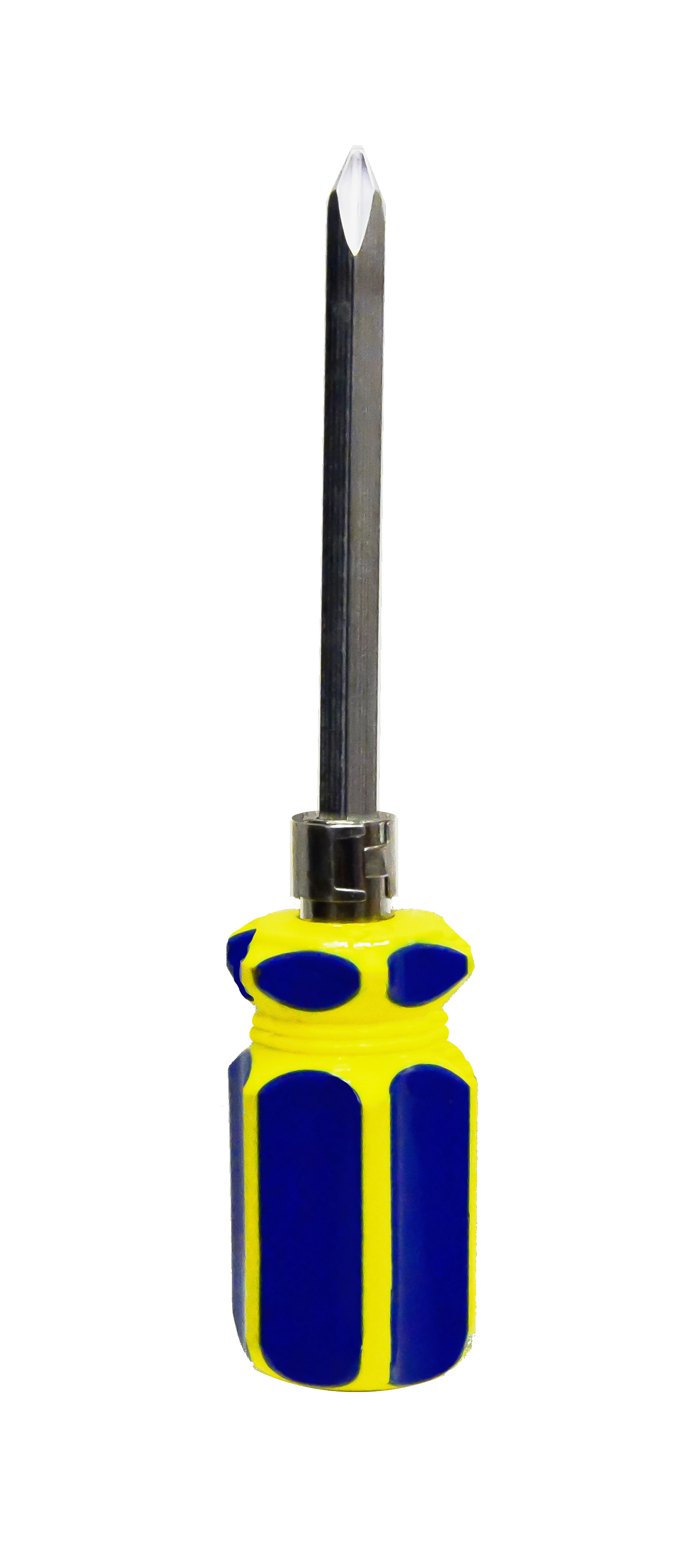 Отвертка с переставным жалом 6х70мм, сине-желтая ручка