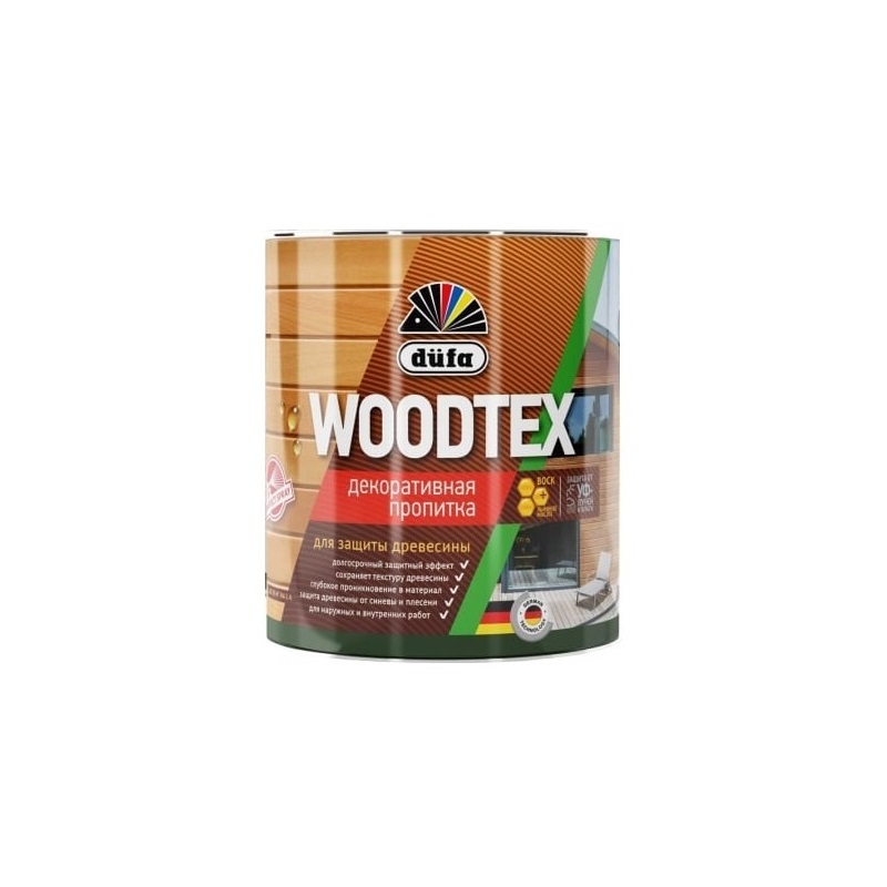 Пропитка Dufa  WOOD TEX белая 0,9 л