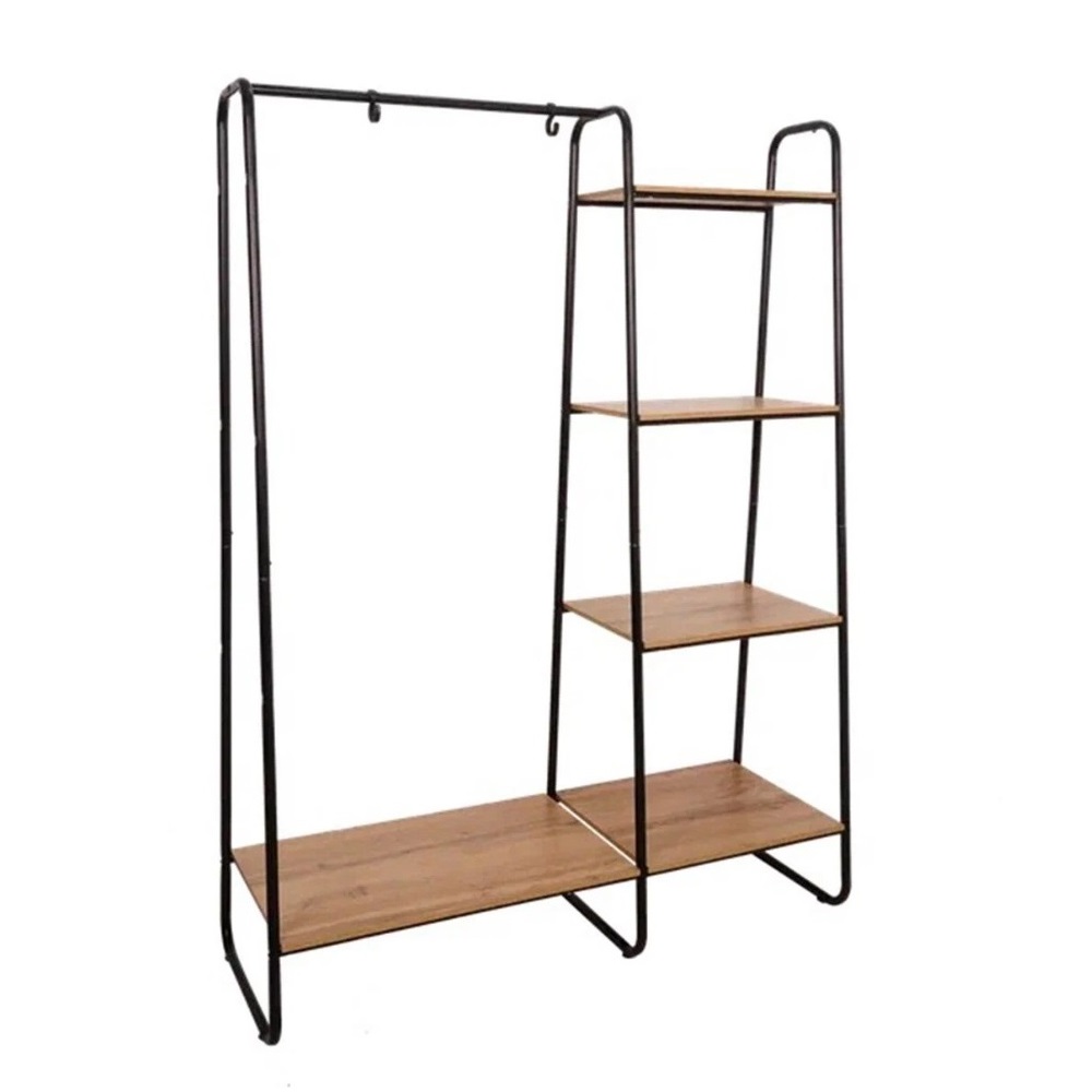 Гардеробная система с полками Скандинавия 1 (Scandinavia 1 Clothing rack with shelves), цвет черны