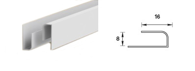 Углы пвх  ДоброСтрой Профиль L-стартовый Идеал Ламини для панелей 8 мм, 3,0 м, белый глянец