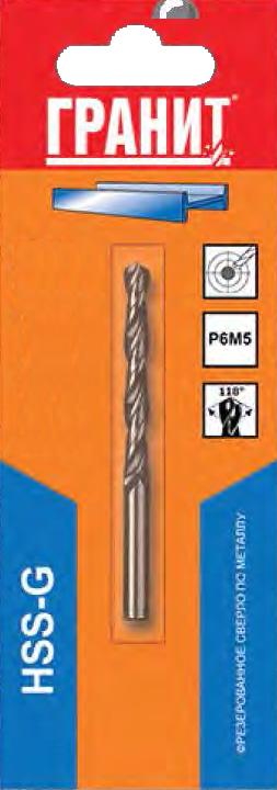 Сверло по металлу Гранит 4,2х75/43, HSS-G, 1 шт