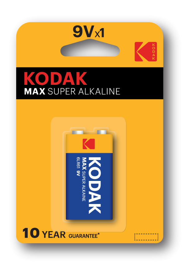  Батарейка Kodak MAX 6LR61-1BL крона алкалиновая 1 шт.