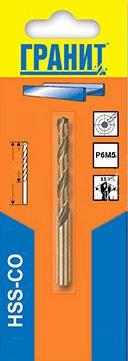  Сверло Гранит по металлу и нержавейке 4х75/43 HSS-Co