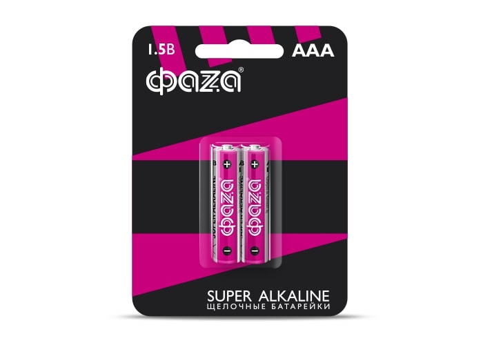  Батарейка щелочная LR03 ФАZА Super Alkaline BL-2