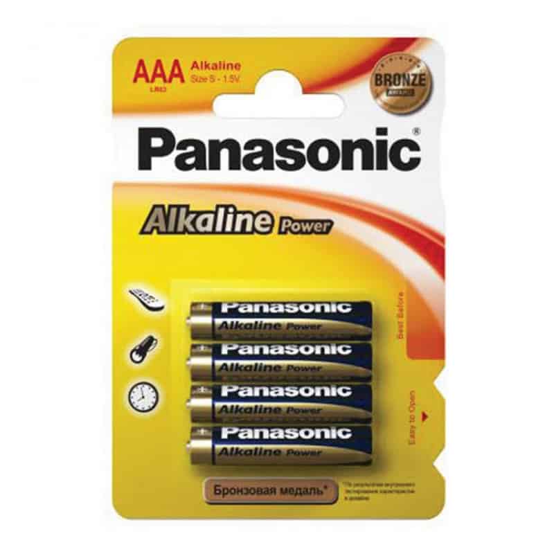   ДоброСтрой Батарейка щелочная PANASONIC LR03 (AAA) Alkaline 1.5В бл/4