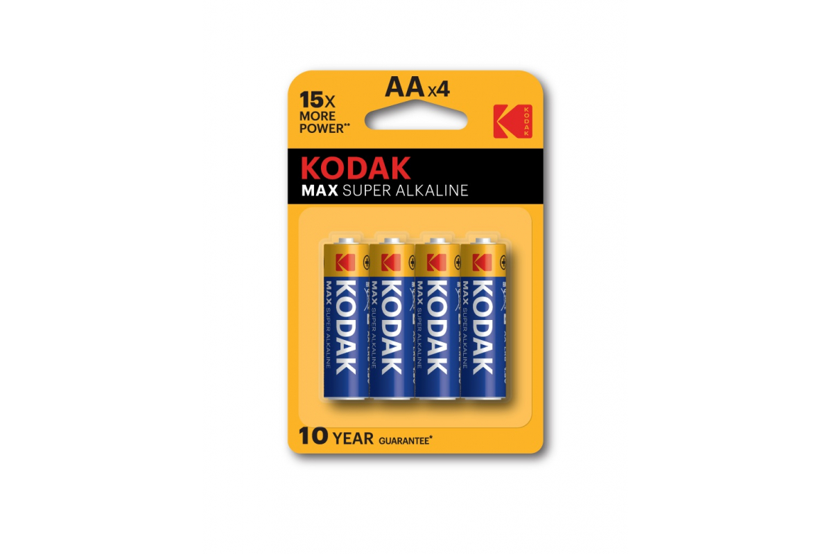   ДоброСтрой Батарейки Kodak MAX LR6-4BL алкалиновые 4шт.