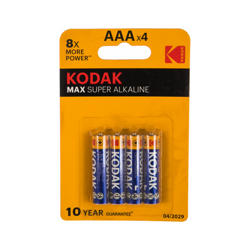  Батарейки Kodak LR03-4BL MAX алкалиновые 4шт.