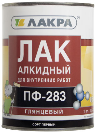 Лак алкидный Лакра ПФ-283 0,8кг