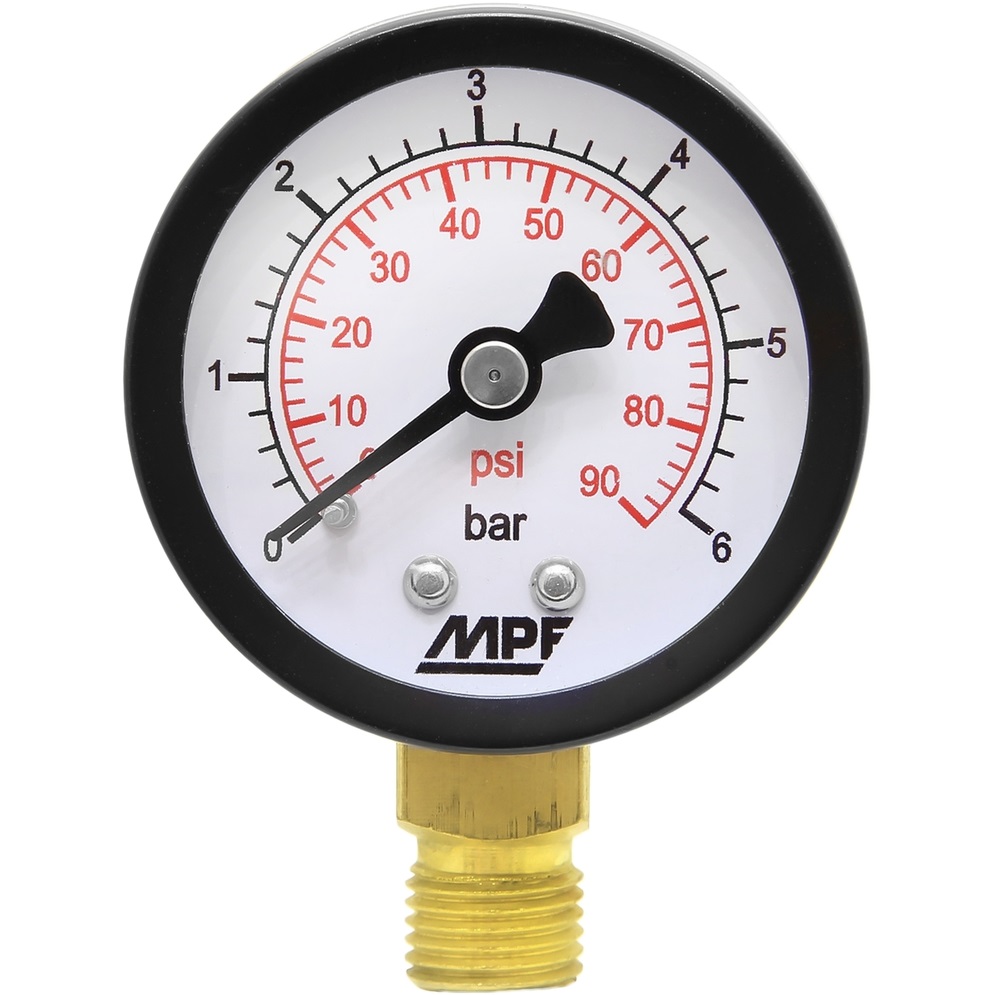   ДоброСтрой Манометр радиальный, 6 Бар, кл. точности 1,6, 1/4 н, MP-У