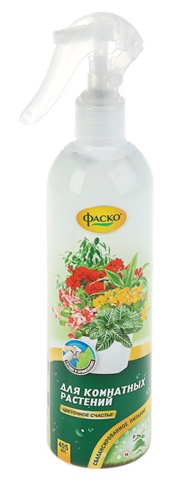   ДоброСтрой Удобрение Фаско Спрей для всех комнатных растений, жидкое минеральное 405 мл