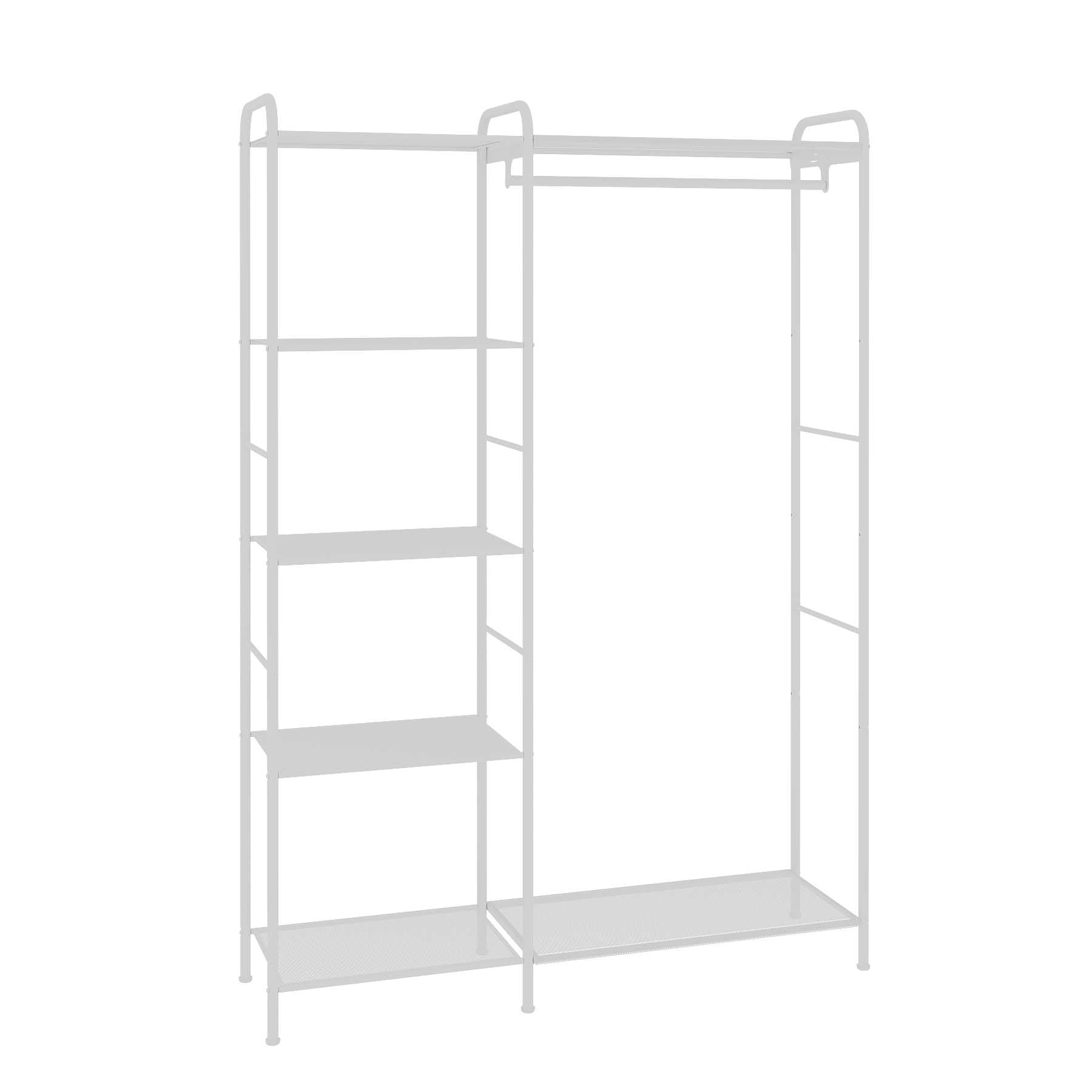 Система гардеробная Валенсия 1, VALENCIA 1 clothes rack, цвет белый