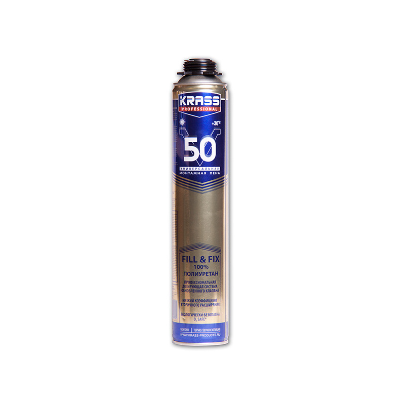 Пена монт KRASS Professional V50 пистолетная 0,75л