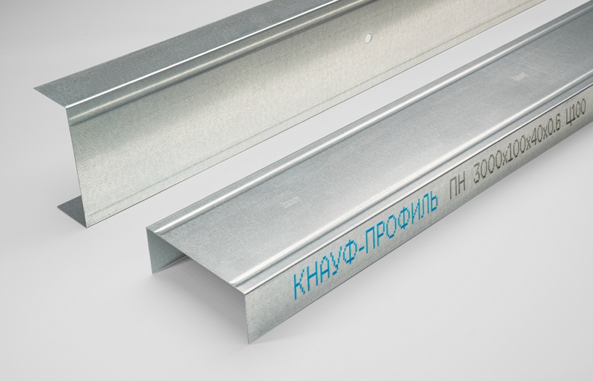  Профиль направляющий Knauf ПН 100х40 мм, 3м, 0,6мм