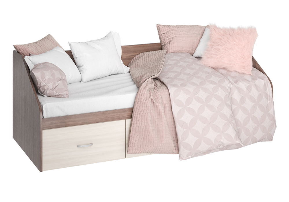 Односпальные кровати  ВашаКомната Кровать РОНДА 0,8*2,0 м (КРЗЯ-80)