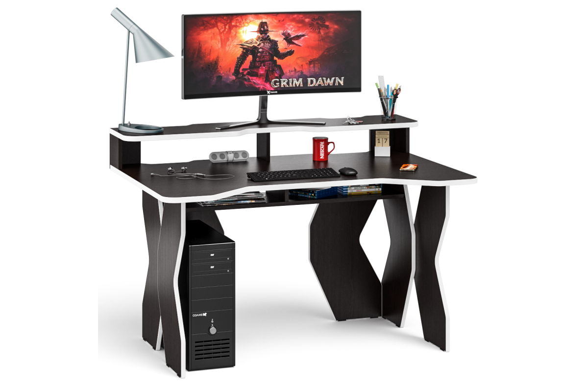 Компьютерные столы  ВашаКомната Стол геймера СК-5 Краб с надстройкой