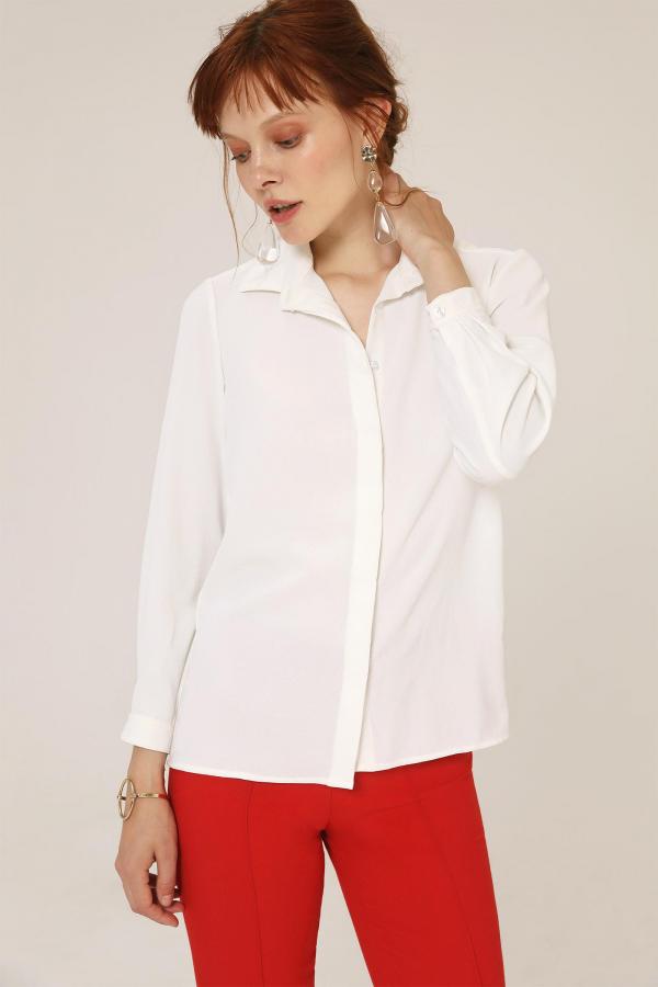 Рубашки и блузы Рубашка арт.B0518001W Цвет: Белый