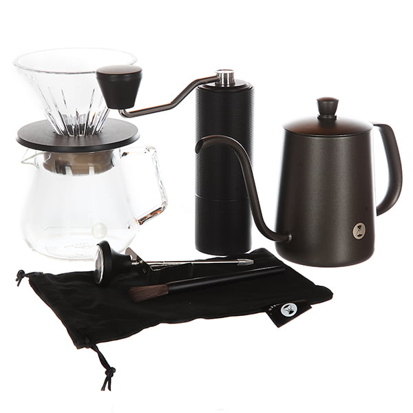 Кофеварки и турки  Justcoffee Hабор для заваривания кофе Timemore C3 PourOver Set (Fish 03), чёрный