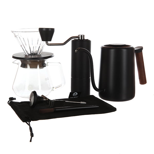 Кофеварки и турки Hабор для заваривания кофе Timemore C3 PourOver Set (Fish Youth), черный