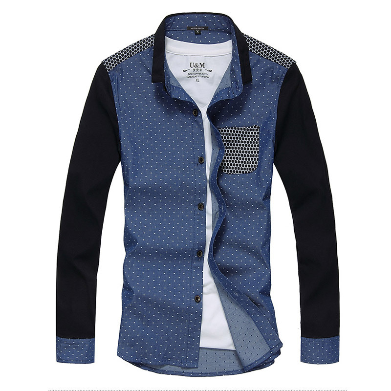 Мужская повседневная рубашка Oem 2015 Slim Fit FMC0205-2758-P58