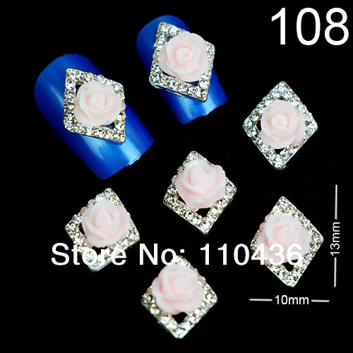  Наклейки для ногтей 10Pcs 3D DIY 10x13mm p07629