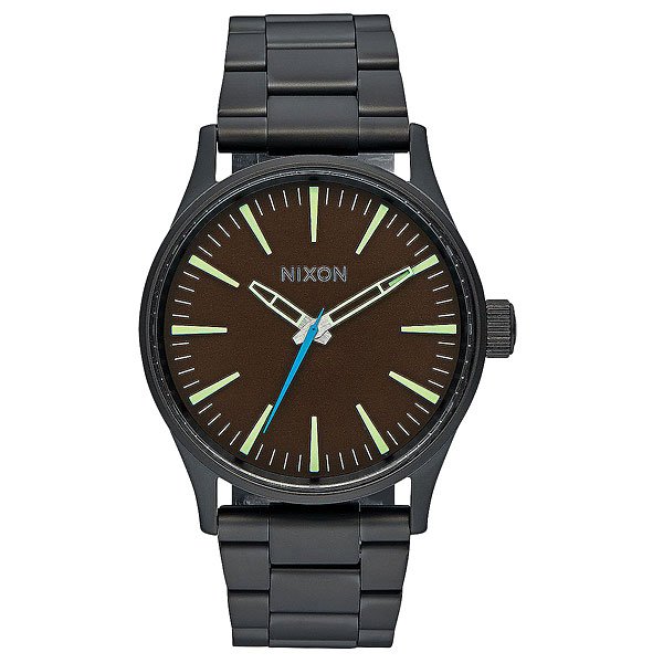 Кварцевые часы Nixon Sentry 38 Ss All Black/Brown