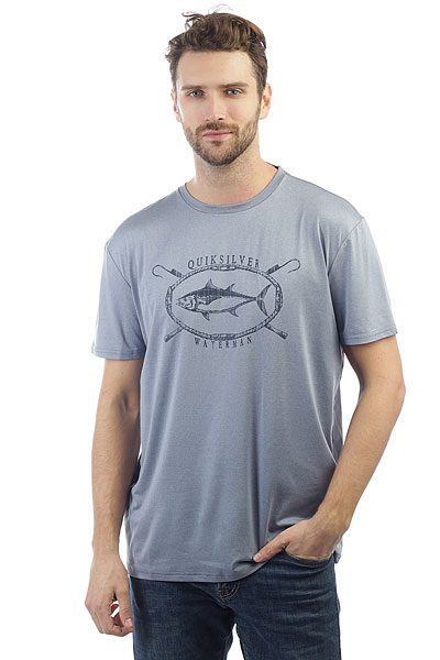Футболка Quiksilver Thunnusperform Blue Shadow Heathere