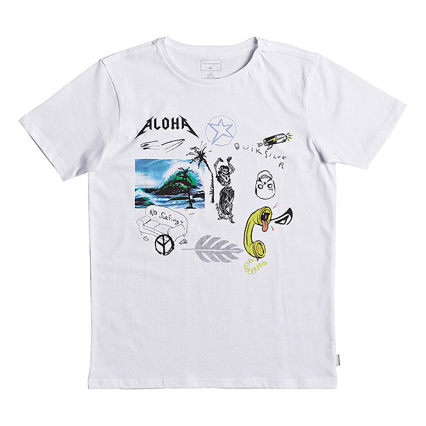 Футболка детская Quiksilver Sspukekatunayth White