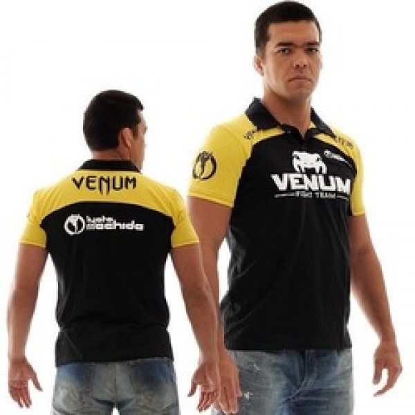 Футболки Поло Venum Lyoto Machida UFC Edition - Black/Yellow