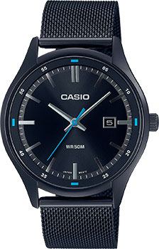 Японские наручные  мужские часы Casio MTP-E710MB-1A. Коллекция Analog