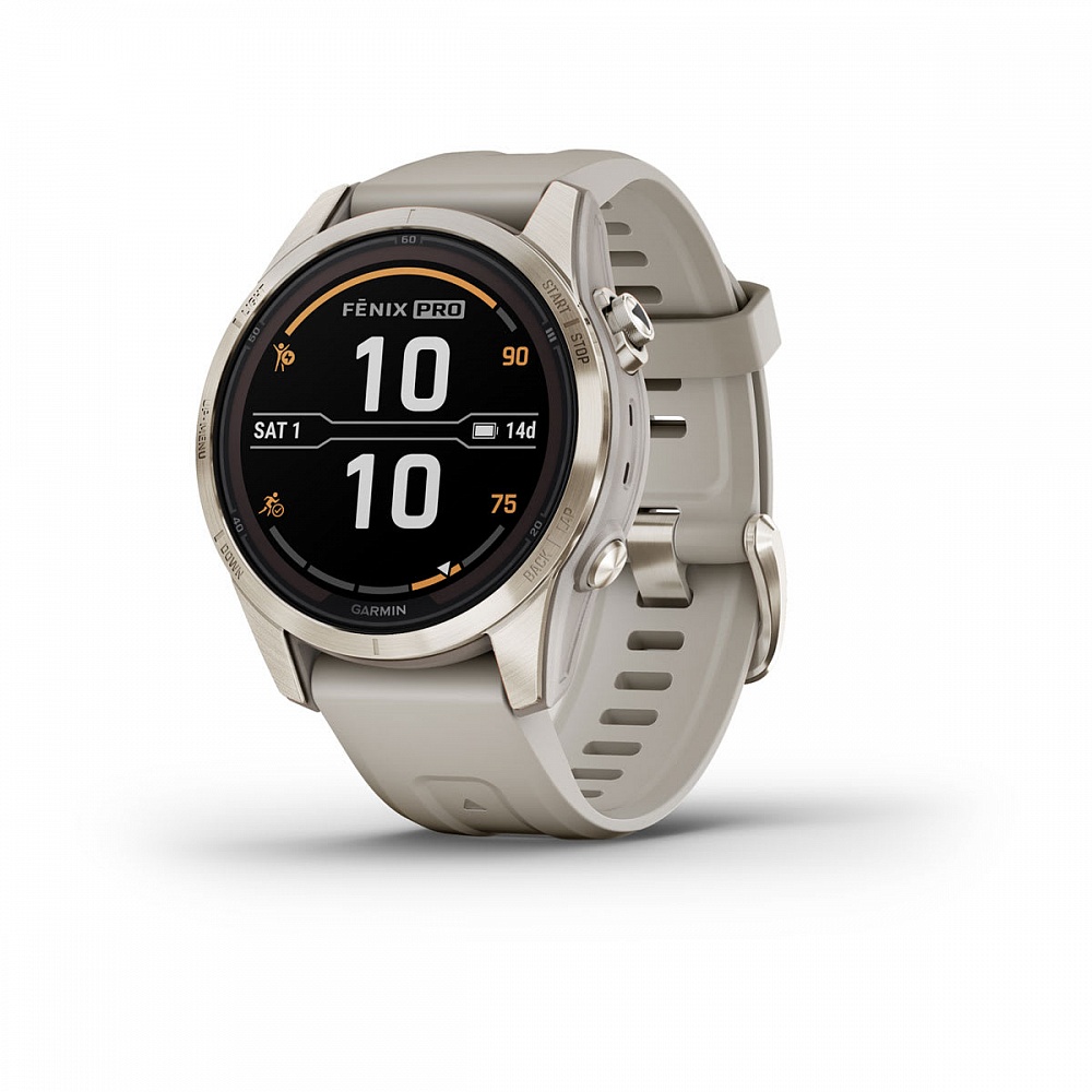 Смарт-часы Garmin Fenix 7S Pro (золотой)