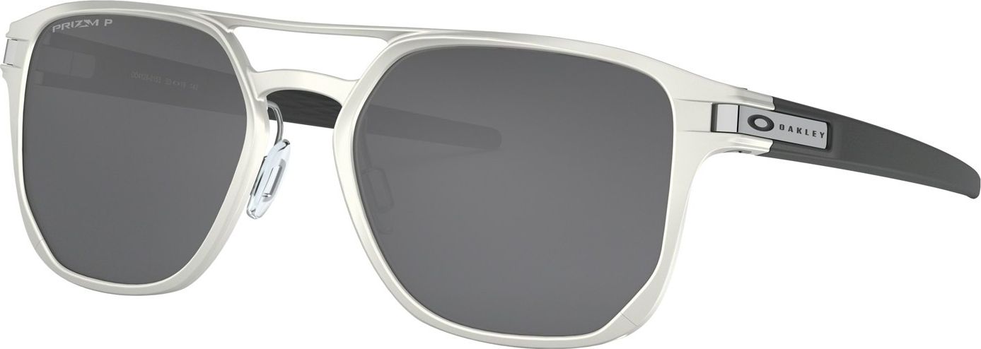 Очки солнцезащитные Oakley Latch Alpha Matte Silver/Prizm Black Polarized (комплект)